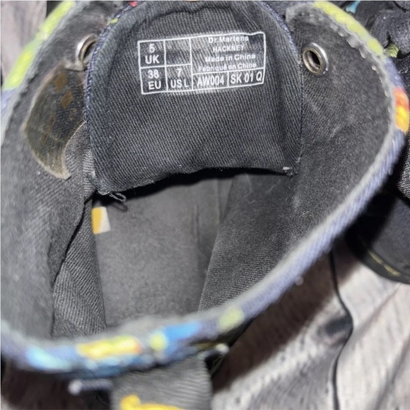 Dr. Martens Hackney Women’s Tropical Floral Canvas Boots US Sz 7 Combat Lace-Up - Picture 5 of 7